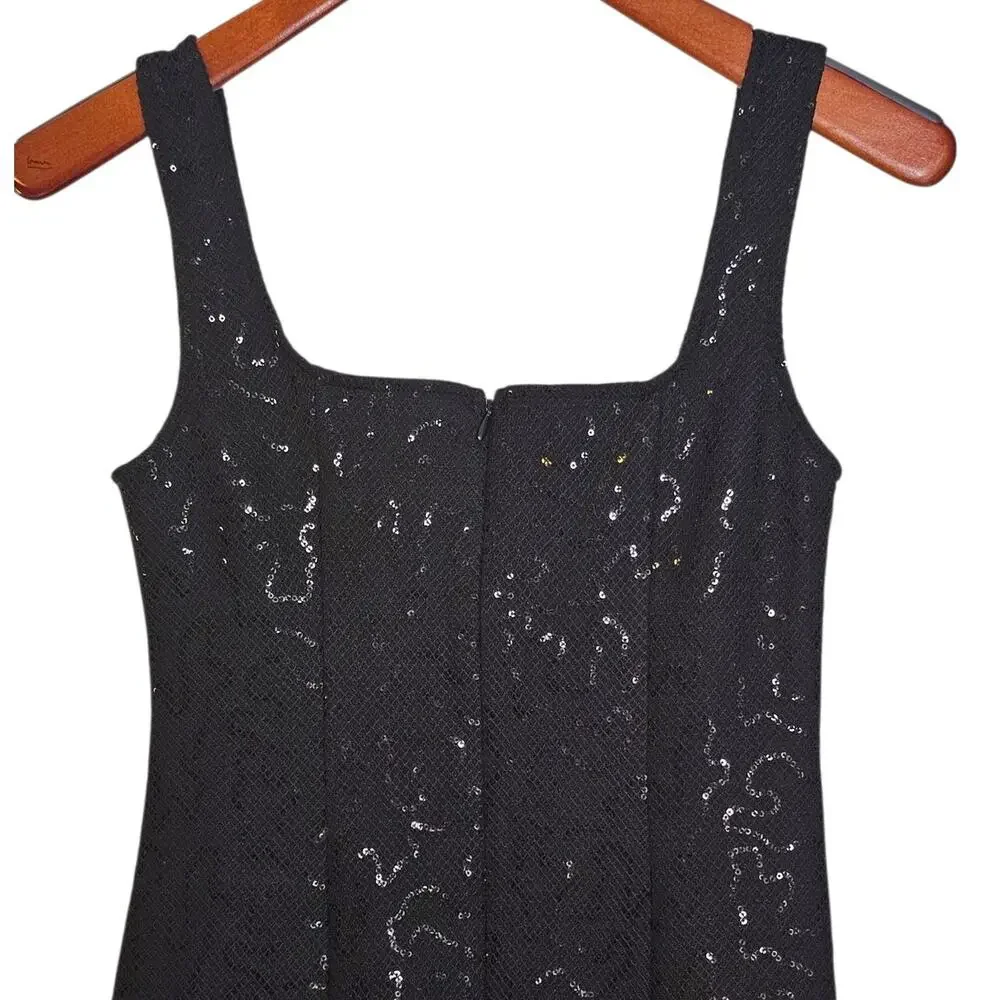 BB Dakota Steve Madden NWT Mesh Is More Square Neck Sequin Mini Party Dress